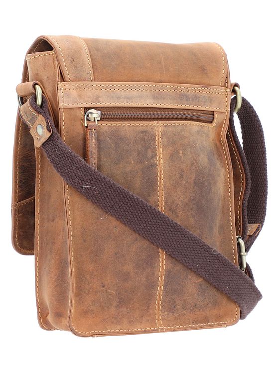 Greenburry Vintage skuldertaske i læder 18 cm