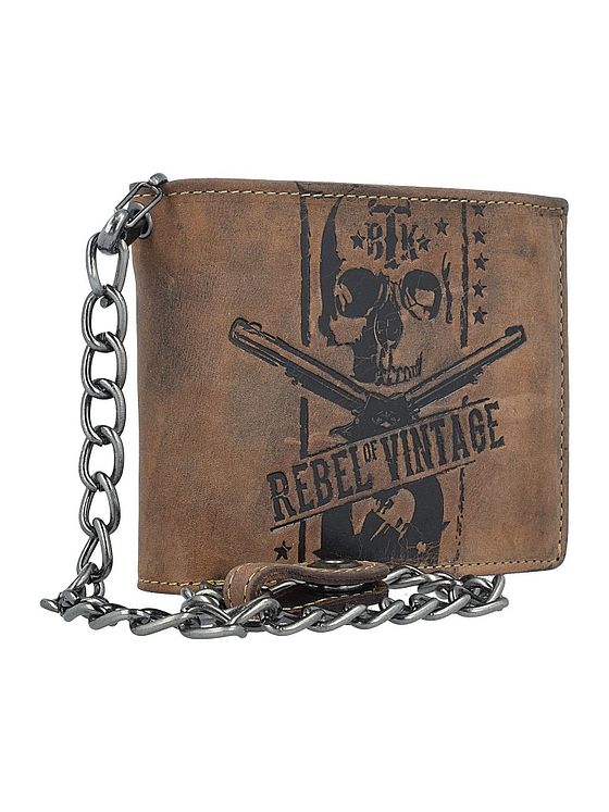 Greenburry Vintage Skull-kædepung i læder 12,5 cm