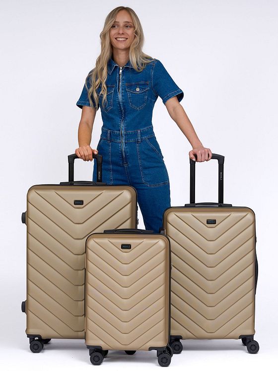 Redolz Essentials 07 3-SET 4 kolečka Sada kufrů 3-dílný