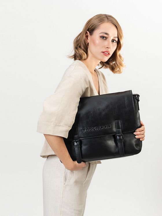 Farmhood Memphis Dokumenttaske Messenger Læder 38 cm Laptoprum