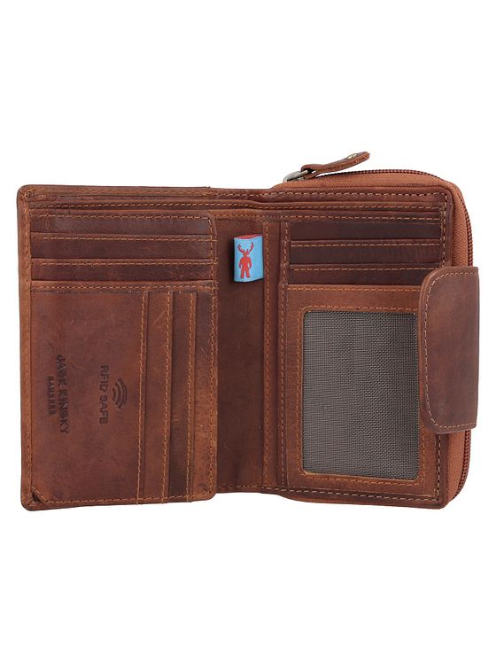 Jack Kinsky Monterey Peněženka RFID ochrana Kůže 10 cm