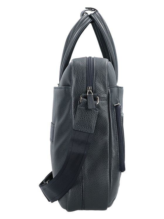 Piquadro Kuffert i læder med 44 cm rum til bærbar computer