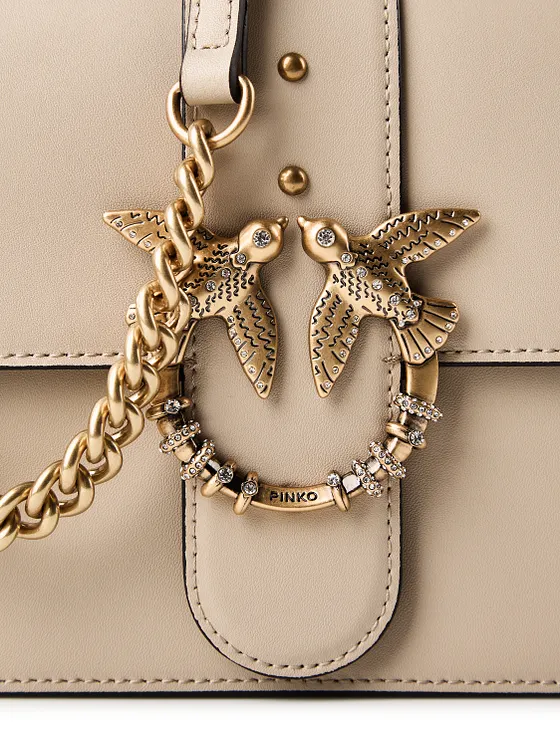 PINKO Love One Crossbody-laukku Nahka 27 cm