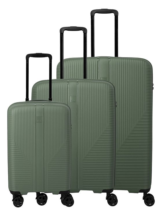 Travelite Air Stripe 4 kolečka Sada kufrů 3-dílný s roztažitelným záhybem