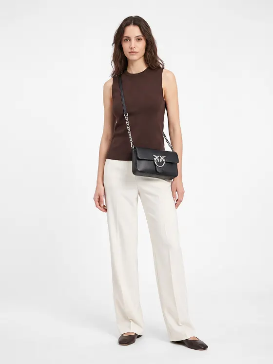 PINKO Love one Crossbody-väska Läder 27 cm PINKO Love one Crossbody-väska Läder 27 cm