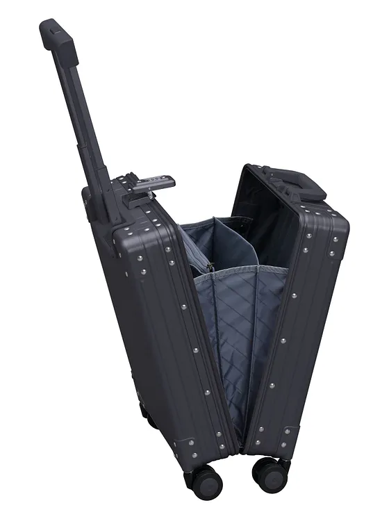 Aleon Business-kabinväska med 4-hjulig konstruktion i Aluminium, 50 cm, med fack för bärbar dator Aleon Business-kabinväska med 4-hjulig konstruktion i Aluminium, 50 cm, med fack för bärbar dator