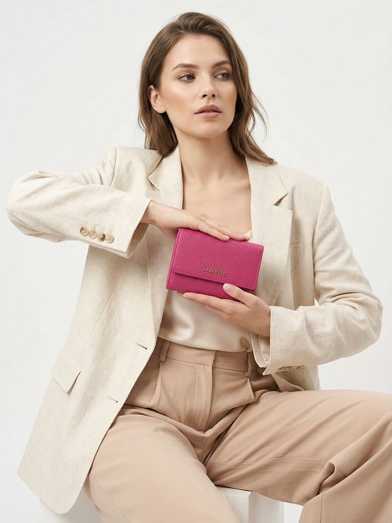 Lazarotti Bologna Kožená peněženka XL s přihrádkou na zip kůže 14 cm