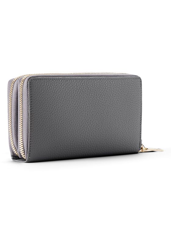 Lazarotti Bologna Leather XL Double Zip-Around Wallet RFID Leather 20 cm Lazarotti Bologna Leather XL Double Zip-Around Wallet RFID Leather 20 cm