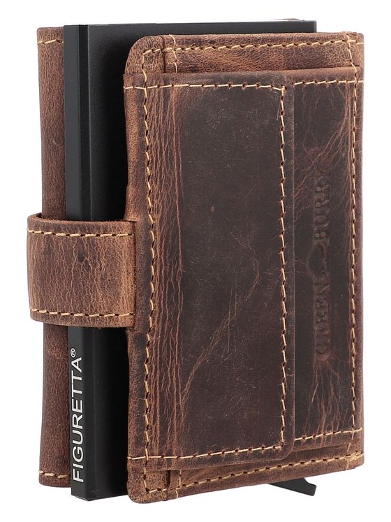 Greenburry Vintage Peněženka RFID ochrana Kůže 8 cm