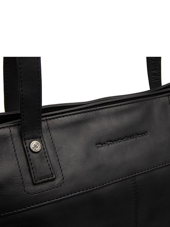 The Chesterfield Brand Solvia skuldertaske læder 33 cm rum til bærbar computer