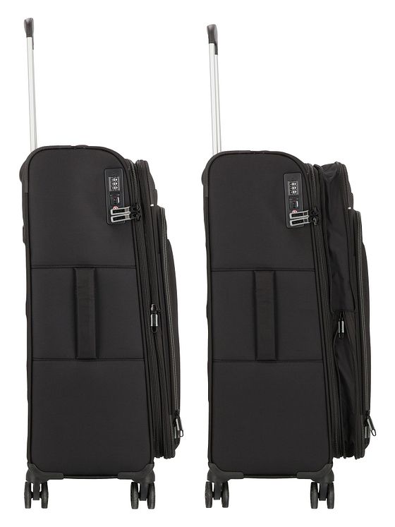 d & n Travel Line 9504 4 hjul Trolley M 67 cm med strækfold