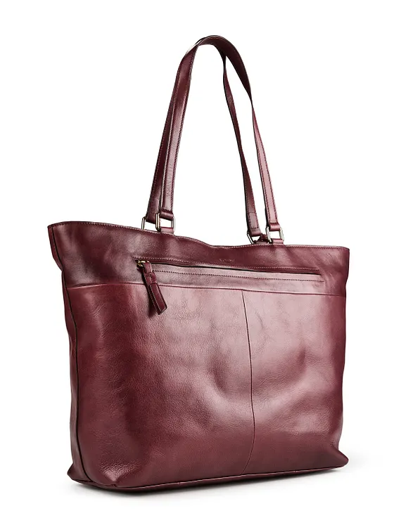 Burkely Fine Florence Shopperit Nahka 37 cm Kannettavan tietokoneen taskun syvyys