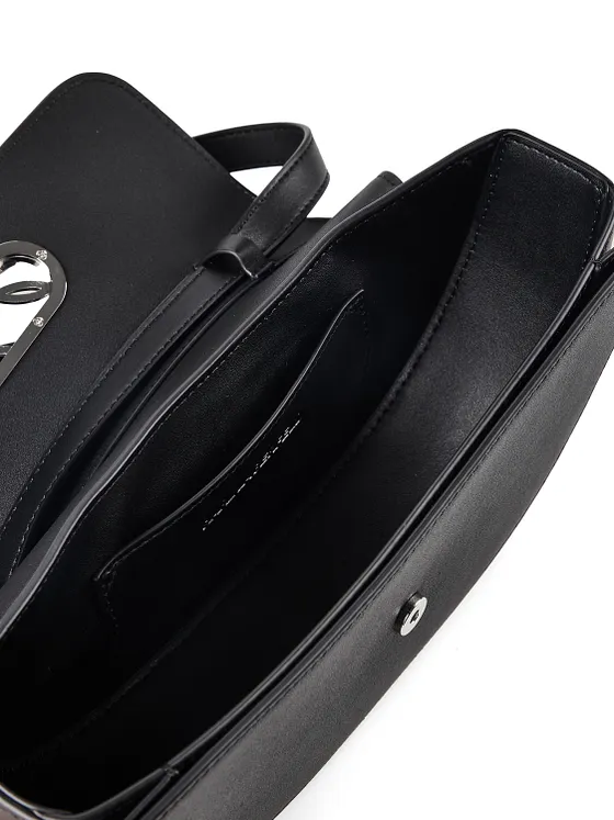 Karl Lagerfeld Signature Crossbody-laukku Nahka 25 cm Karl Lagerfeld Signature Crossbody-laukku Nahka 25 cm
