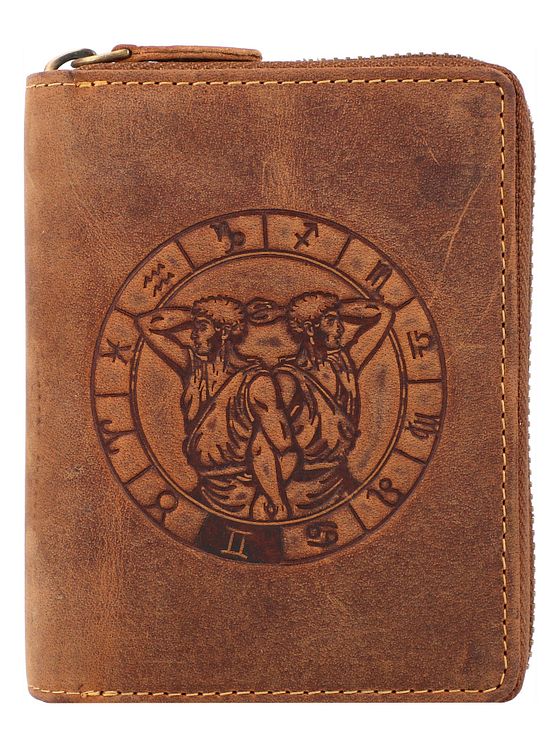 Greenburry Vintage pung med stjernetegn i læder 10 cm Greenburry Vintage pung med stjernetegn i læder 10 cm