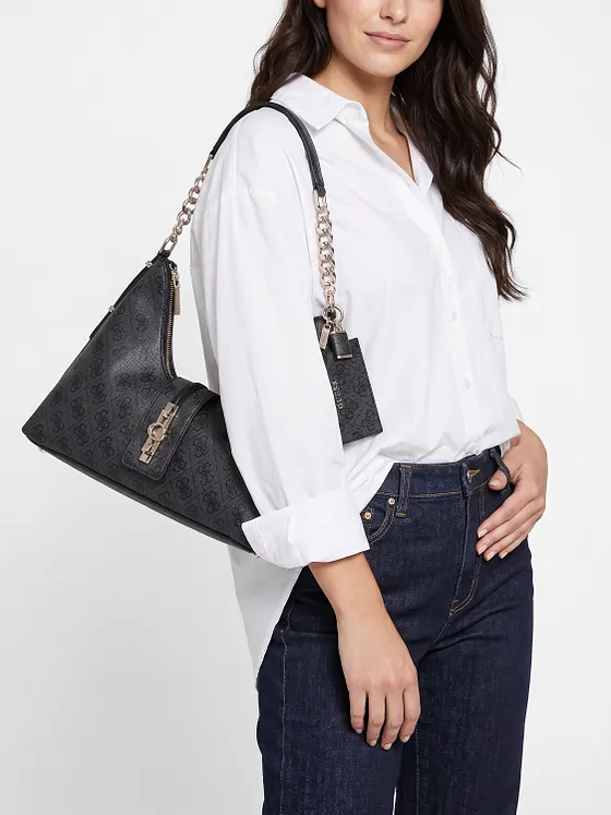 Guess Yvonne Skuldertaske 33 cm Guess Yvonne Skuldertaske 33 cm