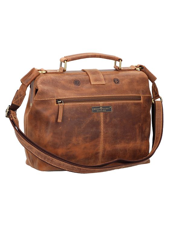 Greenburry Vintage håndtaske i læder 32 cm
