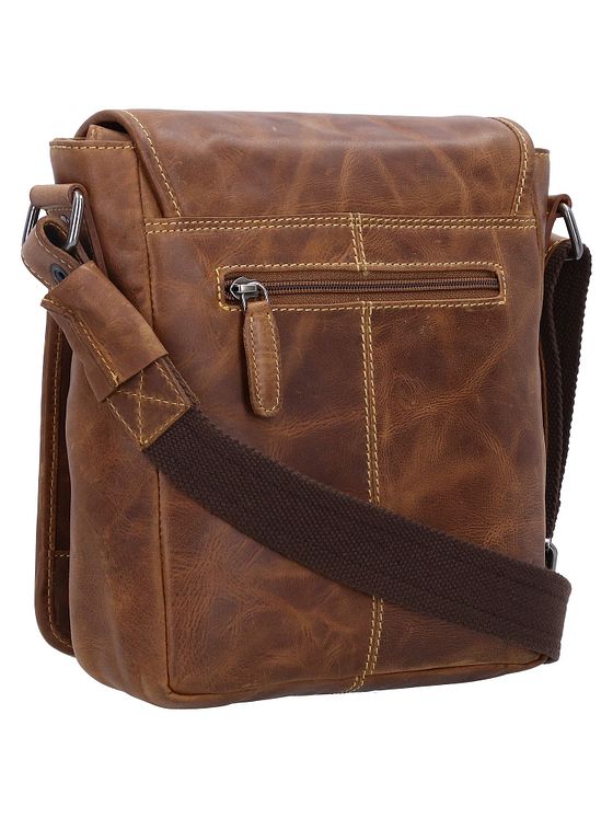 Greenburry Vintage Cafe-Racer skuldertaske i læder 23 cm