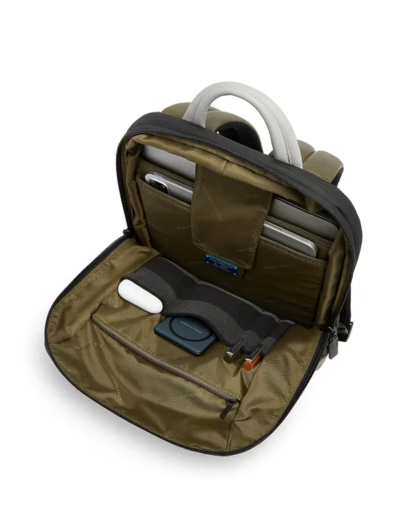 Piquadro Zaino Daypack Læder 42 cm Laptoprum