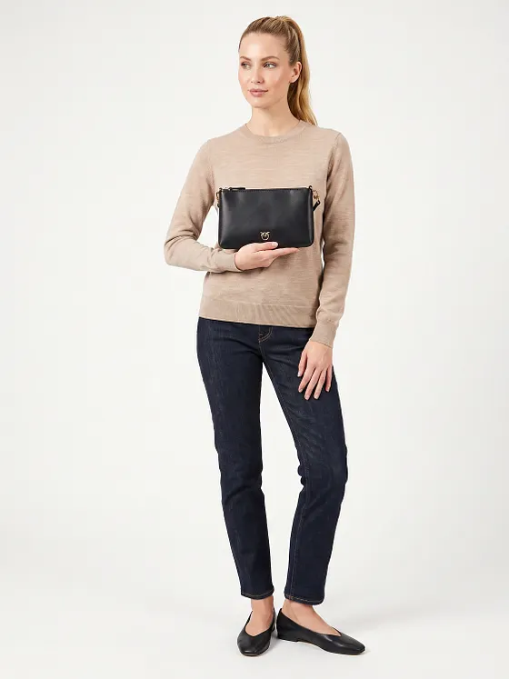 PINKO Flat Horizontal Mini Clutch Læder 19.5 cm PINKO Flat Horizontal Mini Clutch Læder 19.5 cm
