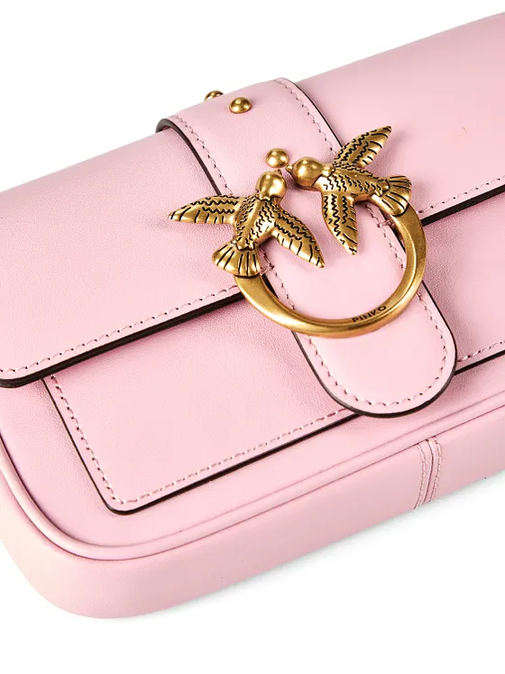 PINKO Love One Crossbody-väska Läder 20 cm PINKO Love One Crossbody-väska Läder 20 cm