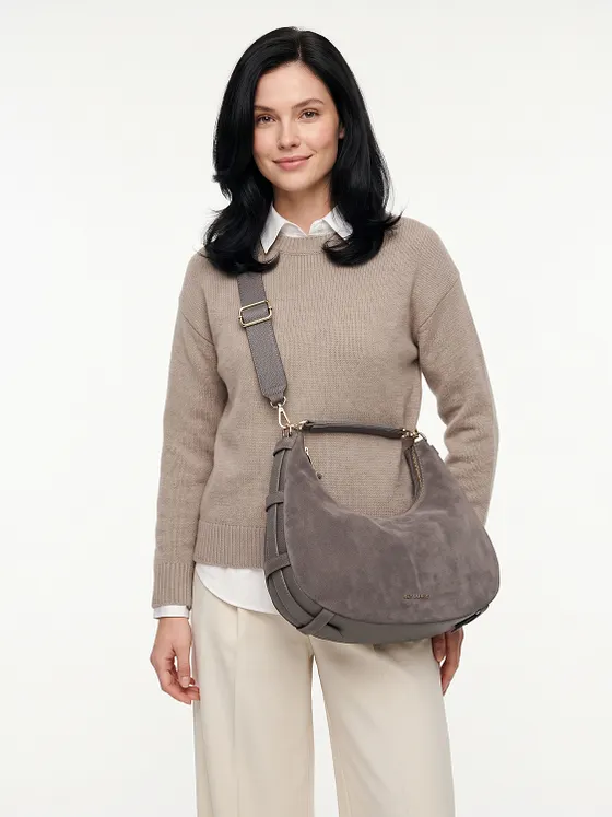 Hey Marly Lifetime Sister Suede Skuldertaske M Læder 35.5 cm Hey Marly Lifetime Sister Suede Skuldertaske M Læder 35.5 cm