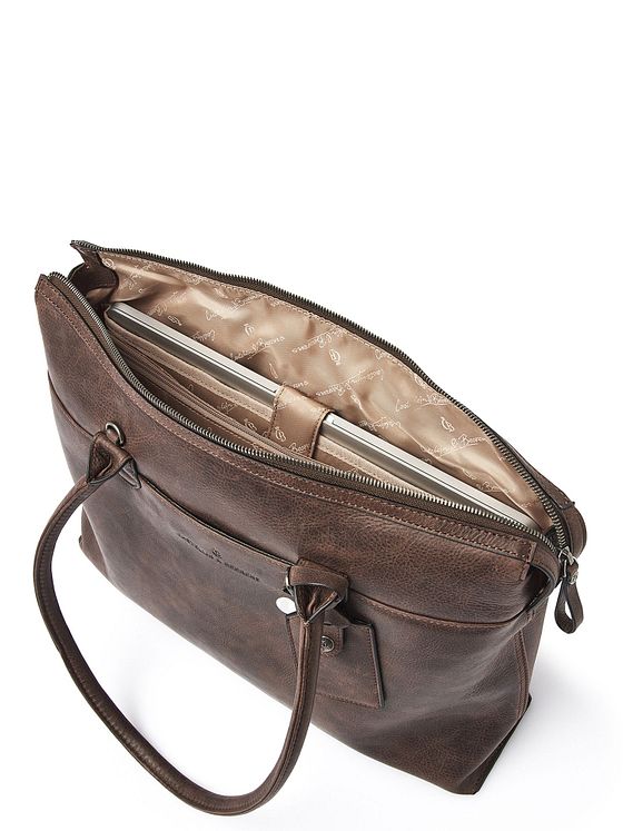 Castelijn & Beerens Carisma skuldertaske RFID-læder 40 cm laptoprum