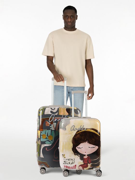 Anekke Muse 4 hjul Kuffert 2-delt med strækfold