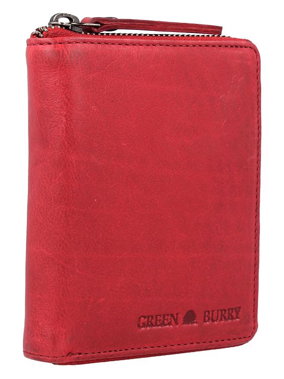 Greenburry Vintage pung i vasket læder 10 cm