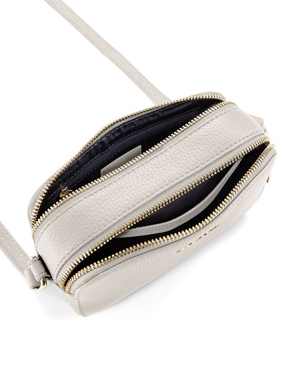 Lazarotti Bologna Kožená taška přes rameno na fotoaparát Kožená taška s dvojitým zipem 18 cm