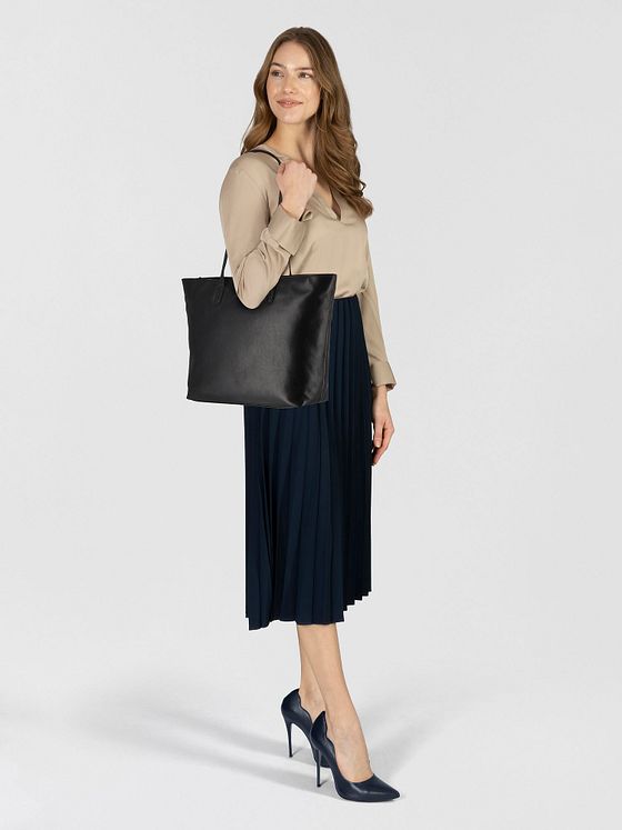 Greenburry Pure Black Shopper-taske Læder 35 cm Laptoprum Greenburry Pure Black Shopper-taske Læder 35 cm Laptoprum