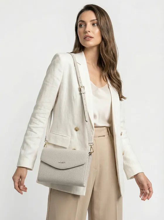 Lazarotti Bolsa de hombro de piel «Bologna» con correa para colgar, 23 cm Lazarotti Bolsa de hombro de piel «Bologna» con correa para colgar, 23 cm