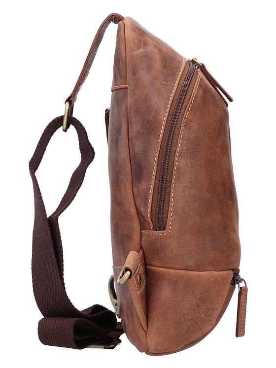 Greenburry Vintage skuldertaske i læder 32 cm