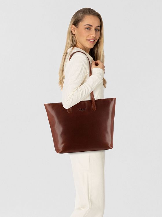 Greenburry Vintage Nákupní taška XXL Kůže 47 cm Kapsa na notebook