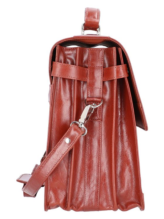 Alassio Mocca dokumentmappe læder 38 cm rum til bærbar computer