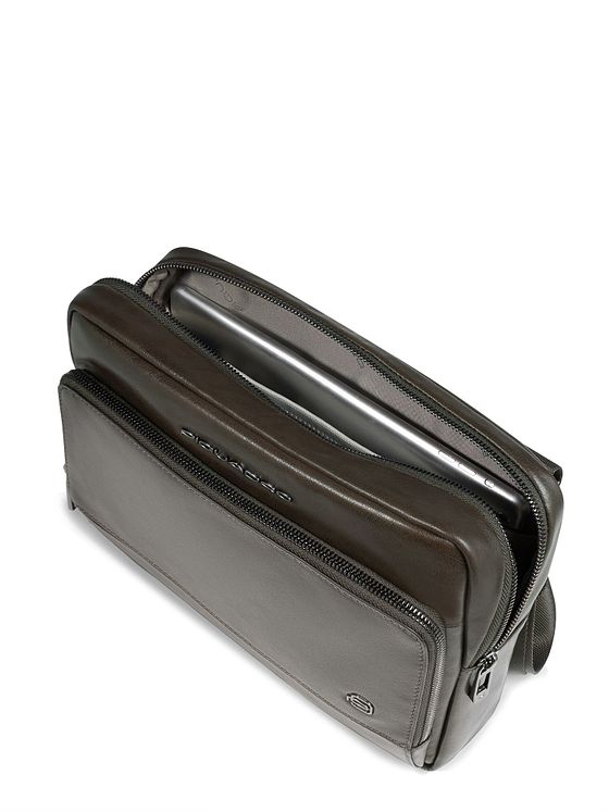 Piquadro Philip Skuldertaske Læder 27 cm