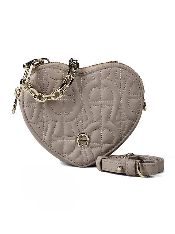AIGNER Fashion Bolsa banderola Mini Bag Piel natural 14 cm