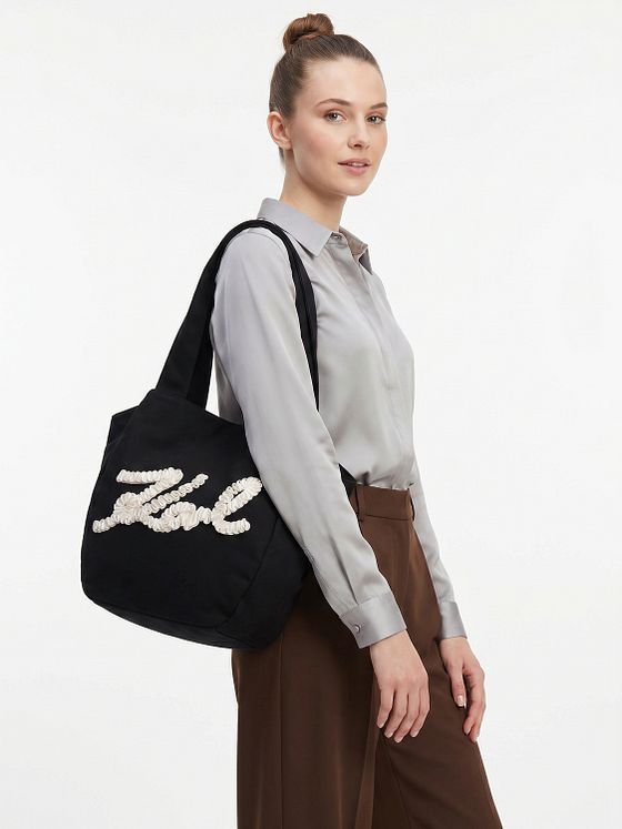 Karl Lagerfeld Signature Shopper taske 49.5 cm Karl Lagerfeld Signature Shopper taske 49.5 cm