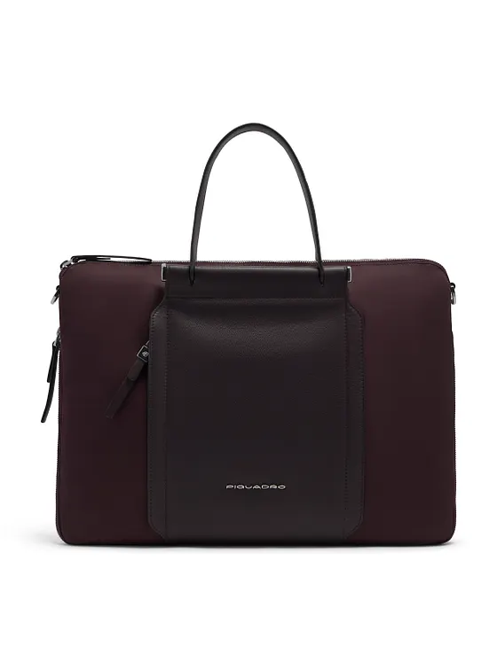 Piquadro Lyra Portfölj Läder 42 cm Laptopfack med expansionsveck