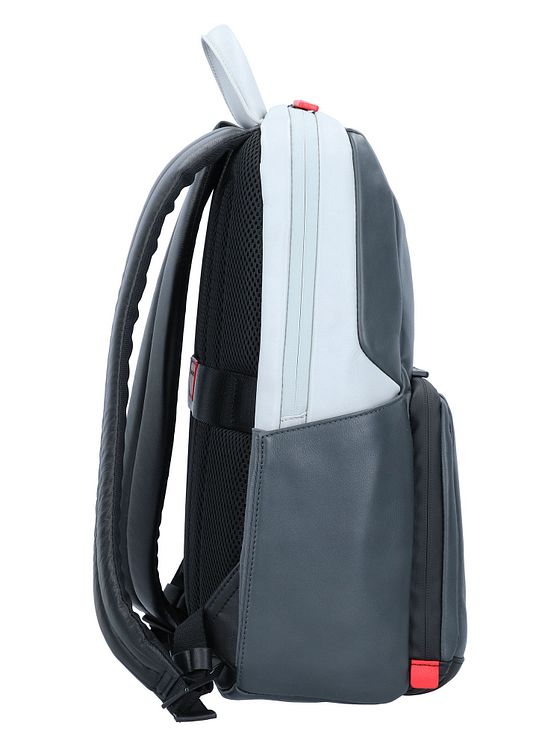 Piquadro Urban-rygsæk i læder 39 cm med rum til bærbar computer