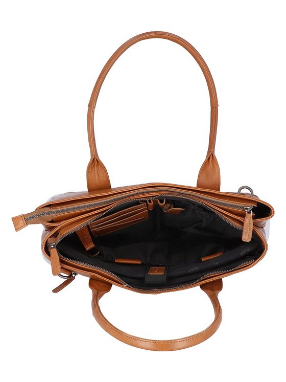 Plevier Rock Amber Skuldertaske Læder 43 cm Laptoprum