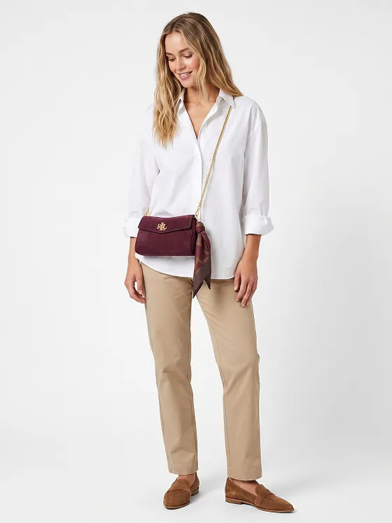 Lauren Ralph Lauren Bolsa de hombro Piel natural 19 cm Lauren Ralph Lauren Bolsa de hombro Piel natural 19 cm