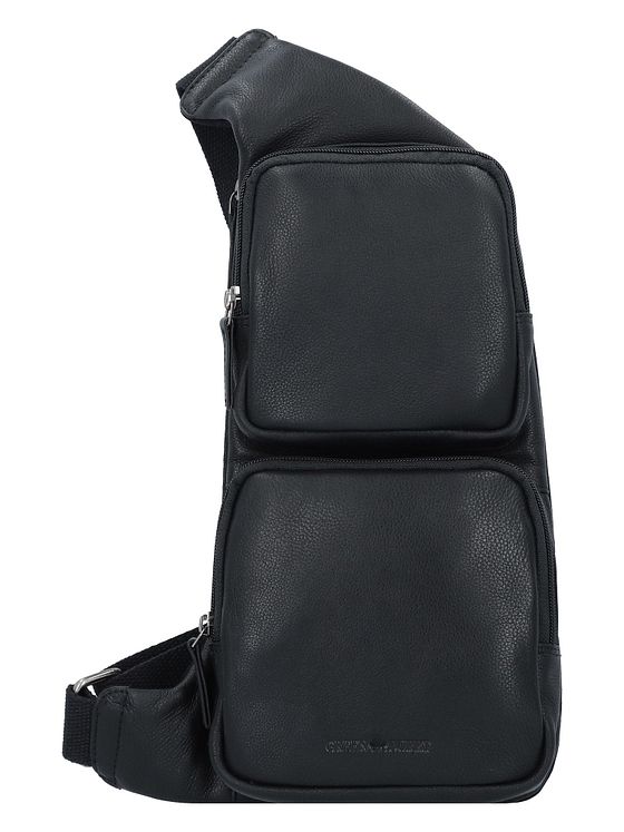 Greenburry Vintage skuldertaske i læder 43 cm