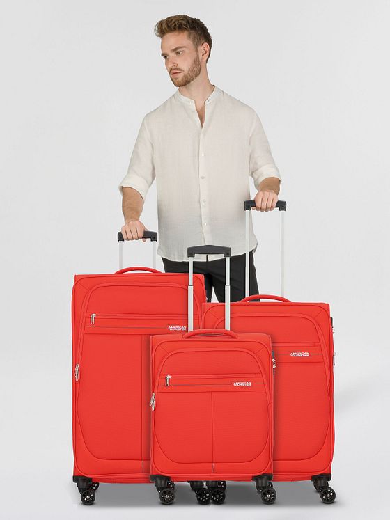 American Tourister Deep Dive 4 kolečka Sada kufrů 3-dílný s roztažitelným záhybem