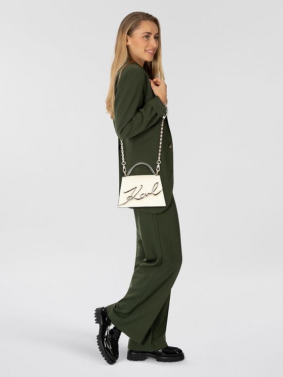 Karl Lagerfeld Signature 2.0 Håndtaske Læder 21.5 cm Karl Lagerfeld Signature 2.0 Håndtaske Læder 21.5 cm