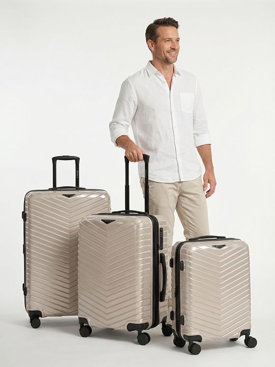 Redolz Essentials 18 4 kolečka Sada kufrů 3-dílný s roztažitelným záhybem