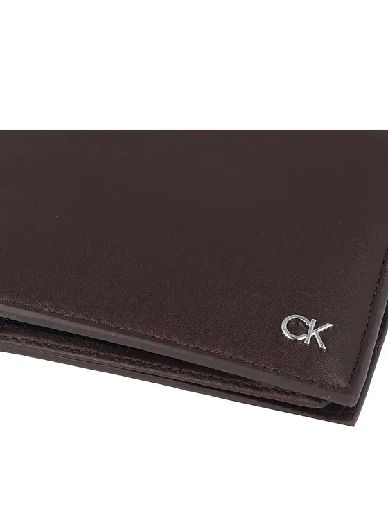 Calvin Klein Metal CK Cartera Bloqueo RFID Piel natural 13 cm Calvin Klein Metal CK Cartera Bloqueo RFID Piel natural 13 cm