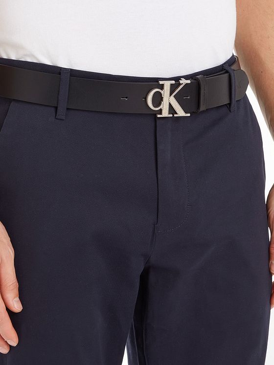 Calvin Klein Jeans Monogram Bælte Læder