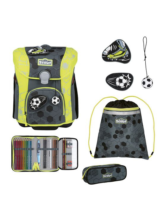 Scout Micro Skoleransel-sæt 7-delt