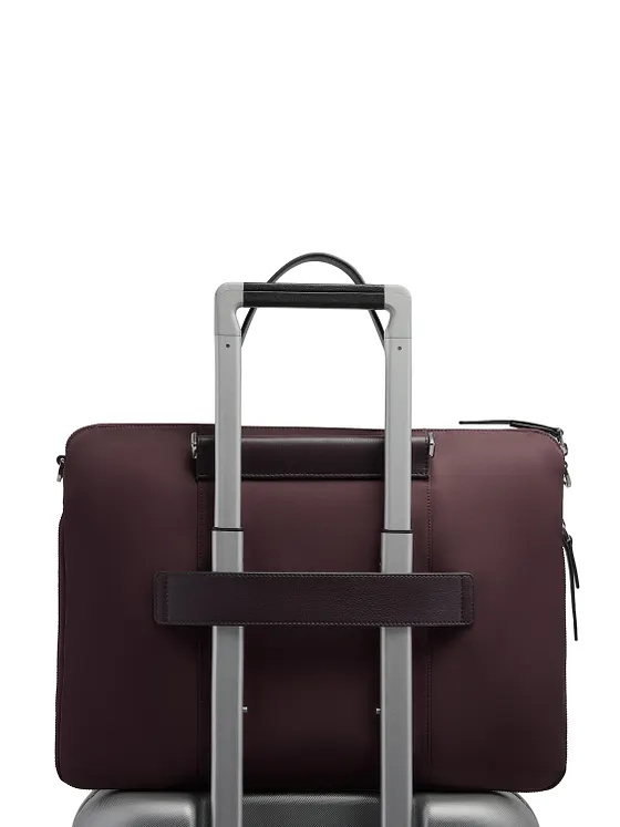 Piquadro Lyra Portfölj Läder 42 cm Laptopfack med expansionsveck