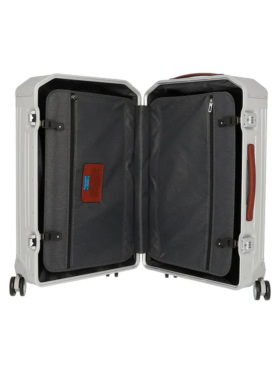 Piquadro Trolley de aluminio con 4 ruedas, 69 cm Piquadro Trolley de aluminio con 4 ruedas, 69 cm